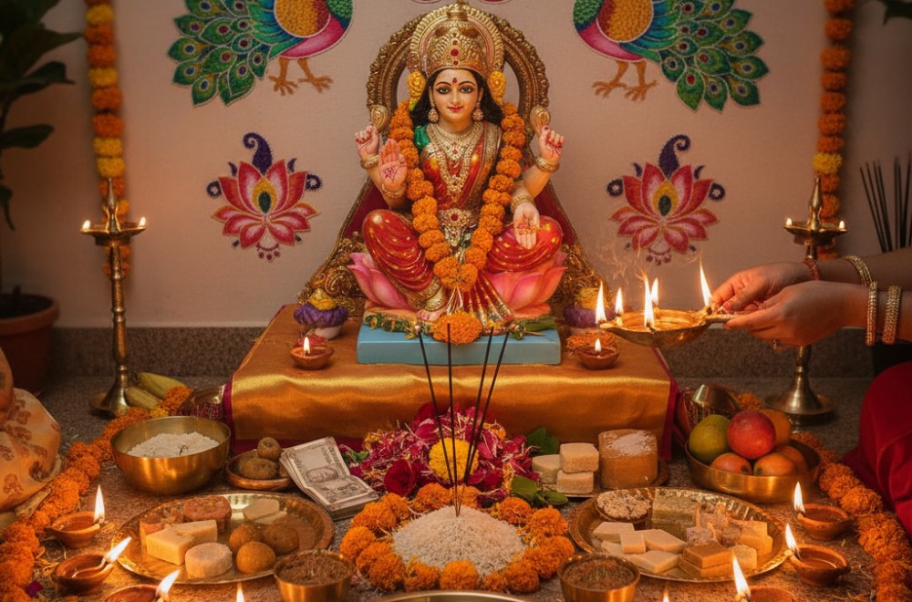 Laxmi Puja in Diwali Celebration