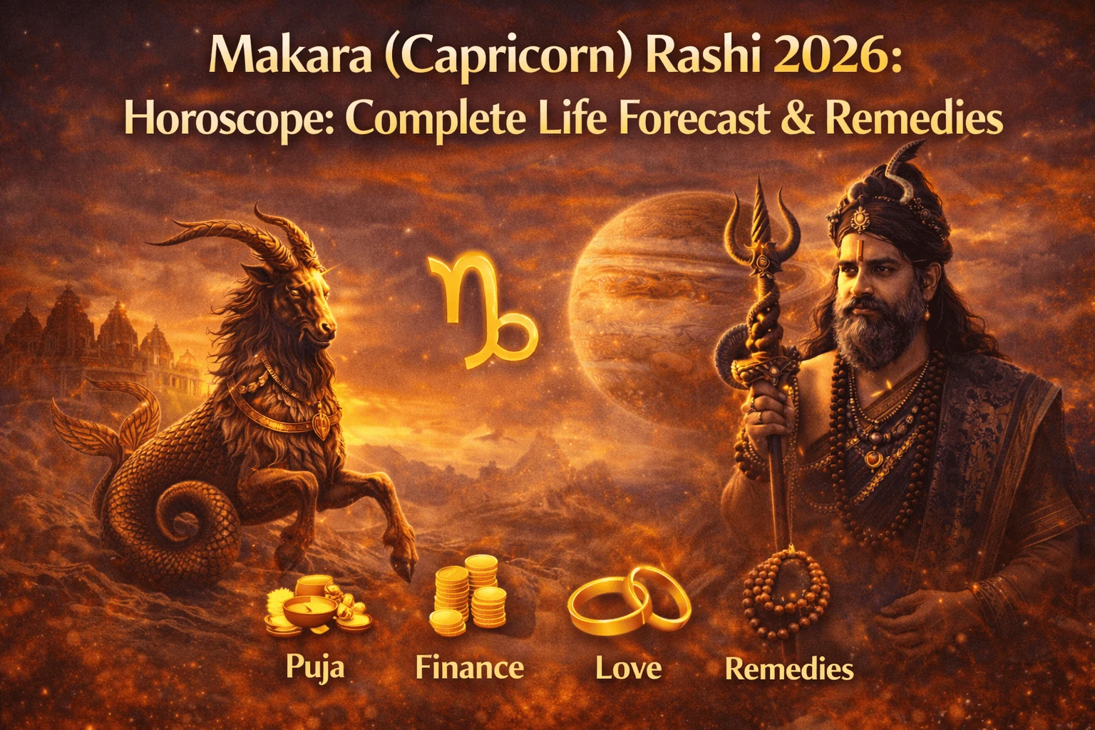 Makara (Capricorn) Rashi 2026 Complete Horoscope & Remedies